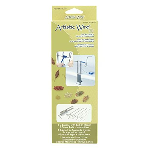 Artistic Wire JTECONWIN1 Coiling Gizmo(R) Deluxe Winder for Jewelry Making,Silver, 1 Pack